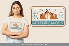 Rather be Camping Hand Lettering SVG Product Image 1