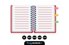 Notebook Clipart Product Image 1