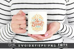 For God So Loved The World SVG | Bible Verse SVG | Scripture Product Image 2