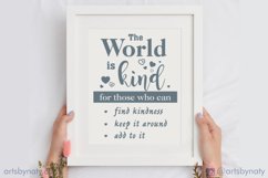 Motivational inspirational quote about kindness SVG file Product Image 2