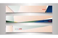 A set of modern vector banners with a rectangular design Product Image 1