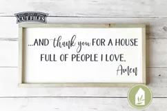 And Thank You For A House SVG, Farmhouse Thanksgiving SVG Product Image 1