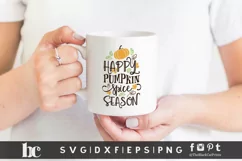 Happy Pumpkin Spice Season SVG | Thanksgiving SVG | Fall SVG Product Image 3