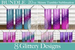 BUNDLE Glittery Design 2oz Skinny Tumbler Sublimation Product Image 1
