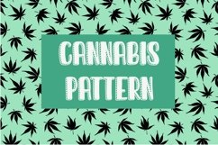 Marijuana pattern. Cannabis Digital Paper Product Image 1