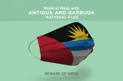 Mask with angola antigua argentina armenia Nation flag Product Image 3