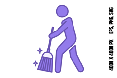 Colored Sweep Icon Product Image 1
