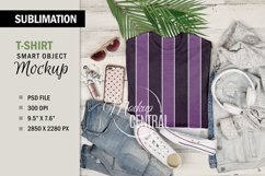 Women&#039;s Sublimation Smart T-Shirt Mockup, Photoshop File Product Image 2