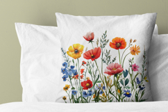 Wildflower Clusters - watercolor flowers borders PNG Product Image 2