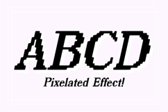 DIGITAL SUNSHINE Pixel Serif Font Product Image 4