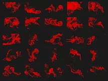 200 RED SMOKE TRANSPARENT PNG FILES, PHOTOSHOP OVERLAYS Product Image 9