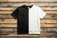 Black and White T-Shirt Mockup | Gildan T-shirts Product Image 1