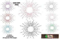 Starburst Glitter Dye Sublimation PNG Elements Bundle Product Image 4