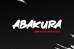 Abakura - Bold Handwritten Brush Lettering for Urban Design Product Image 1