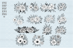 14 Floral Bouquet SVG Bundle, Flower Arrangement Cut Files, Product Image 1