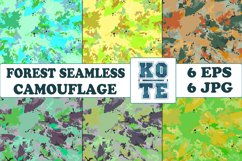 6 Seamless Military Forest Camouflage Product Image 1