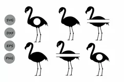 Flamingo SVG, Flamingo Monogram SVG, Flamingo Cut File. Product Image 2