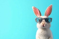 Cool bunny with glasses on the eve of Easter Product Image 1