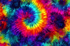 Rainbow Tie Dye Abstract Fractal Background Digital Art Product Image 1