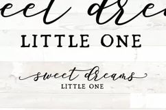 Sweet Dreams Little One Nursery Farmhouse Home sign svg Product Image 3