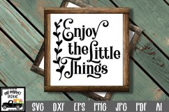 Enjoy the Little Things SVG Cut File - Motivational SVG Product Image 1