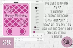 Butterfly Birthday Money card | Paper cutting | Money card Product Image 2