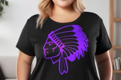 Native American Chief Clipart SVG Tribal Indian Headdress Product Image 5