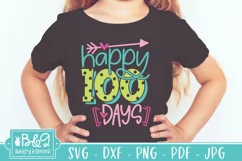100 Days Of School SVG - Cute Happy 100 Days Product Image 2
