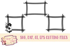 Squared Frame Set SVG DXF PNG Cut File Product Image 1
