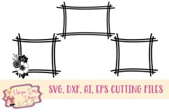 Squared Frame Set SVG DXF PNG Cut File Product Image 1