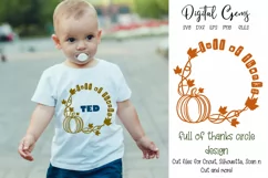 Pumpkin, full of thanks SVG / PNG / EPS / DXF files Product Image 1