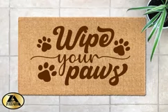 Dog SVG Welcome Doormat SVG Paw Prints SVG Doormat Quote SVG Product Image 3