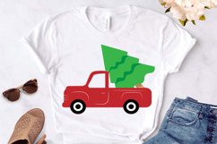 Christmas Tree and Red Truck svg Product Image 1