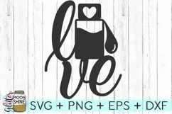 Essential Oil Love SVG DXF PNG EPS Cutting Files Product Image 2