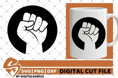 Fist Power svg, Hand svg, Fingers, Punch svg, Strong svg Product Image 1