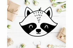 Raccoon svg, Forest animals svg, Woodland svg Product Image 1