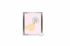 Baby Hand Svg, Flower Svg, Daisy Svg, Mother Day Svg Product Image 2