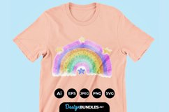 Watercolour Rainbow Clipart Product Image 1