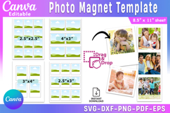 Photo Magnet Editable Canva Template, Polaroid Template Product Image 1