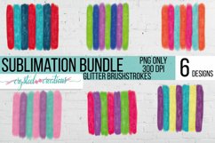 Sublimation Glitter Brushstrokes Background Bundle Product Image 1