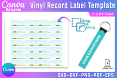 Wrist Fob template, Wristlets Keychain Template Product Image 1