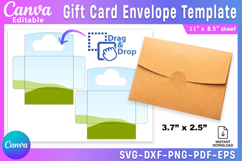Gift Card Envelope Template, Canva Gift Card Envelope Product Image 1
