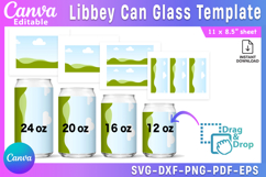 Libbey Can Glass Template Bundle | 12oz 16oz 20oz 24oz Can Product Image 1
