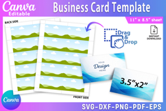 Business Card Canva Template | Modern Minimal Business Card Product Image 1