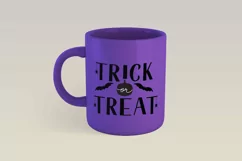 Trick or Treat Halloween quote SVG cut file, DXF, PNG Product Image 2