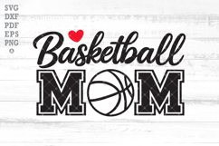 Basketball Mom SVG, Sports Mom Shirt SVG, Varsity Basketball Product Image 1