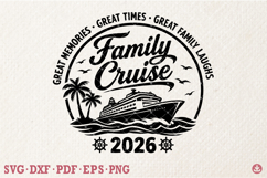 Family Cruise 2026 Shirt, Cruise Family Vacation T-Shirt Product Image 1