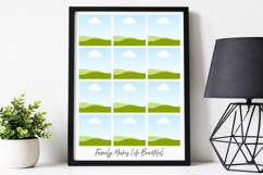 Editable 8 photo collage Canva template with modern layout. Product Image 2