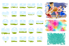 50 editable bleach effect distressed edge Canva templates Product Image 3