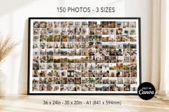 150 Photo Collage Canva Template, Editable Picture Collage Product Image 1